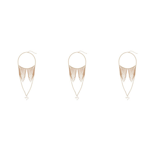 3Pièces Chaînes Corporelles Dorées Design Élégant Accessoires 1