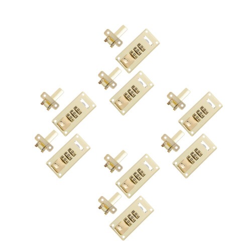 8St Gouden Combinatieslot Voor , Zinklegering, En 1