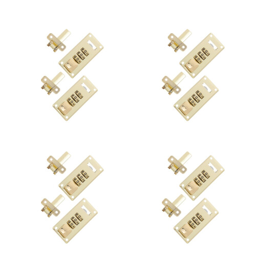 8St Gouden Combinatieslot Voor , Zinklegering, En 2