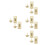 8St Gouden Combinatieslot Voor , Zinklegering, En 4