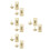 8St Gouden Combinatieslot Voor , Zinklegering, En 5