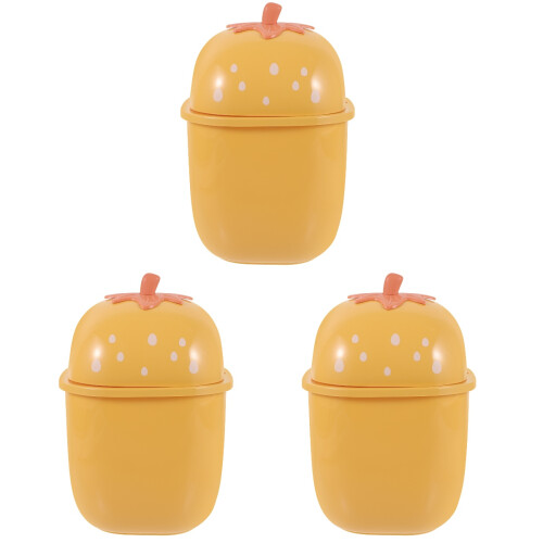 3Pièces Mini Plastique Avec Couvercle Pour Maison 1
