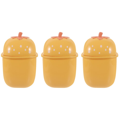 3Pièces Mini Plastique Avec Couvercle Pour Maison 2