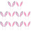 10Pièces -Tête Lapin Doux Coloré Pour Et 6