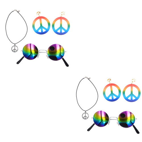 2Ensembles Colliers Créatifs Plastique Multicolores Fête 2