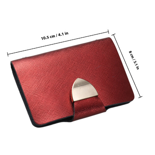Rood Credit Case Pouch Kaarthouder Lichtgewicht En Compact 1