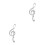 2Pièces Décapsuleur Musical Argenté Aluminium Usage Extérieur 5