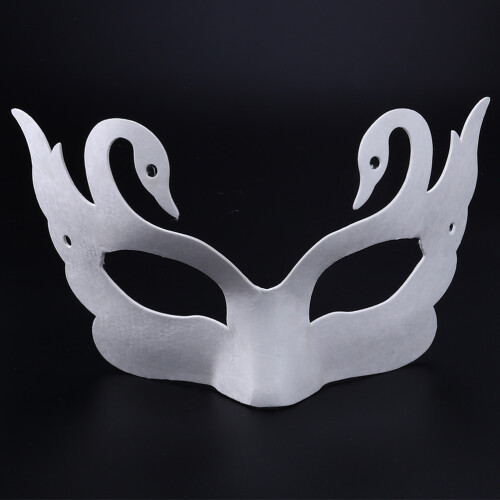 10Pièces Masques De Carnaval Blancs À Décorer Masque Demi-Visage 2