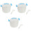 3Pièces Lunch Box Bleu Cuiseur Micro-Ondes Usage Maison 5