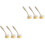 6Pièces Beige Confortable Nettoyage Pots Pans 2