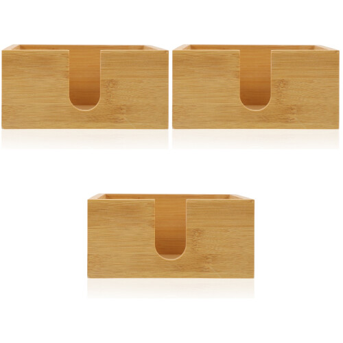 3Pièces Porte-Serviettes En Bois Khaki Résistant Élégant 1