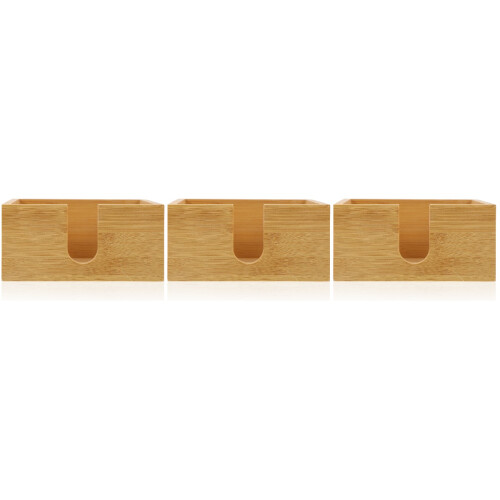 3Pièces Porte-Serviettes En Bois Khaki Résistant Élégant 2