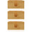 3Pièces Porte-Serviettes En Bois Khaki Résistant Élégant 7
