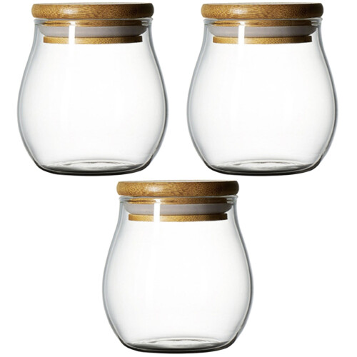 3Pièces Récipients À Blanches Transparentes Pour Cadeau Tea Lovers 2