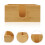 3Pièces Porte-Serviettes En Bois Khaki Résistant Élégant 9