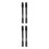 4Pièces Extensions Manettes Fauteuil Roulant Matériel Fer Noir 6