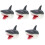 5Pièces Marionnettes Requins Noires Jouet Éducatif Interaction 3