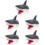 5Pièces Marionnettes Requins Noires Jouet Éducatif Interaction 5