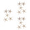 15Pièces Barrettes Dorées Perles Style Canard Pour Mariage 5