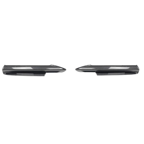 Bil Front Bumper Lip Diffuser Splitter Winglet Apron Spoiler för  3-Serie E90 E91 2005-2008 Kolfibermönster