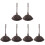 6Pcs Coffee Keyboard Brush Lightweight Durable for Home Cleaning 3