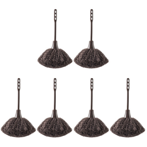6Pcs Coffee Keyboard Brush Lightweight Durable for Home Cleaning 2