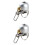 2Pièces Guidon Argent Métal Brrring Son 4