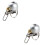 2Pièces Guidon Argent Métal Brrring Son 5