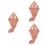 3Pièces Bonnet Rapide Séchage Doux Rouge Pastèque Unisexe 6