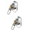 2Pièces Guidon Argent Métal Brrring Son 6