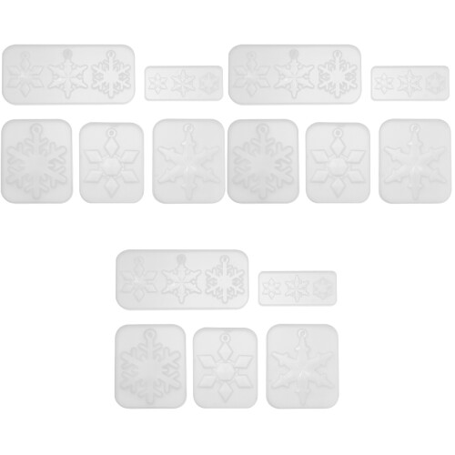 15Pièces Moules De Neige Silicone DIY 2