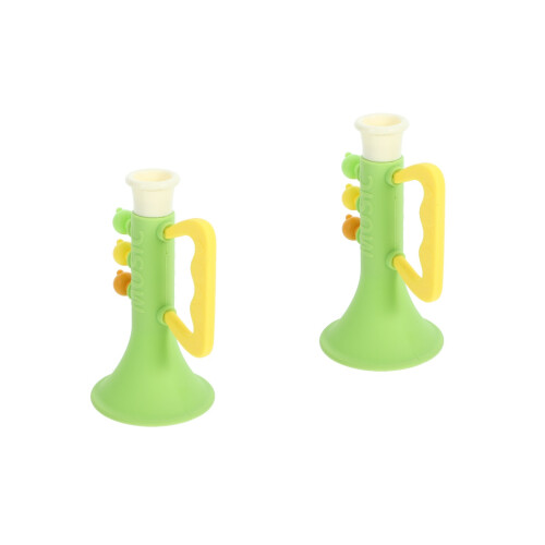 2Pièces Jouets Trompette Plastique Vert Pour Animations Et Fêtes 2
