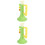 2Pièces Jouets Trompette Plastique Vert Pour Animations Et Fêtes 4