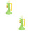 2Pièces Jouets Trompette Plastique Vert Pour Animations Et Fêtes 5