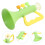 2Pièces Jouets Trompette Plastique Vert Pour Animations Et Fêtes 8
