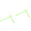 2Paires Baguettes Nylon Vert Clair Simples Pour Percussion Durable 3