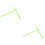 2Paires Baguettes Nylon Vert Clair Simples Pour Percussion Durable 5