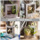 2Pièces Pot De Fleurs Mural Bois Style Rétro Décor 4