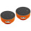 2Pièces Étui Silicone Orange Protecteur Pour Avec Base Adhésive 3