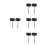 8Pièces Marteau Gonflable Enfants Confort PVC Noir 2