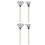 4Pièces Râteau 5 Dents Outils Pour Jardinage 5