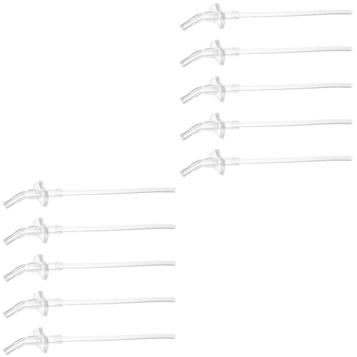 10Ensembles Pailles En Silicone Liquide Pour Usage 1