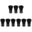 9Pièces Brosse Make-Up Noir Poils Doux Pour Délicate 2