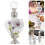 2Pièces Bouteille De Multi Décor Élégant En Verre 10