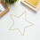 4Pièces Cercles Fer Étoile Pour Pendentifs Projets DIY 3
