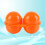 4Pièces Range-Œufs Orange Écologique 2 Œufs Camping 2