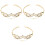3Pièces Couronne Accessoires Mariage Femme 2