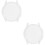 2Pièces Boîtier Montre Protection Silicone Transparent Résistant 5