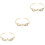 3Pièces Couronne Accessoires Mariage Femme 4