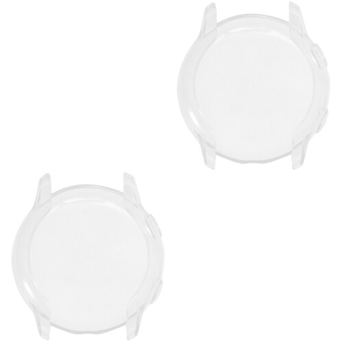 2Pièces Boîtier Montre Protection Silicone Transparent Résistant 2